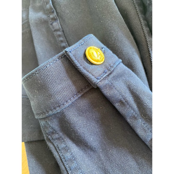 L’AGENCE Allison women’s navy double breasted denim jacket size small 0050 - Picture 6 of 16